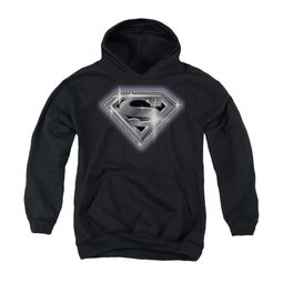 Superman Youth Hoodie Bling Shield Black Kids Hoody Superman Youth Hoodie Bling Shield Black Kids Hoody