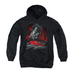 Superman Youth Hoodie Bust Black Kids Hoody