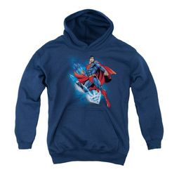 Superman Youth Hoodie Crystallize Navy Kids Hoody