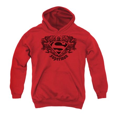 Superman Youth Hoodie Dragons Red Kids Hoody