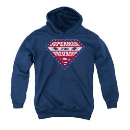 Superman Youth Hoodie For President Navy Kids Hoody