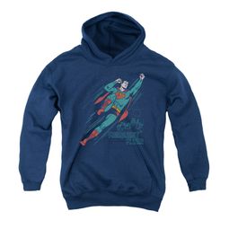 Superman Youth Hoodie Frequent Flyer Navy Kids Hoody