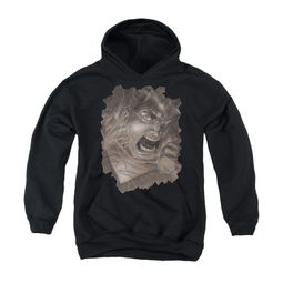 Superman Youth Hoodie Glass Black Kids Hoody