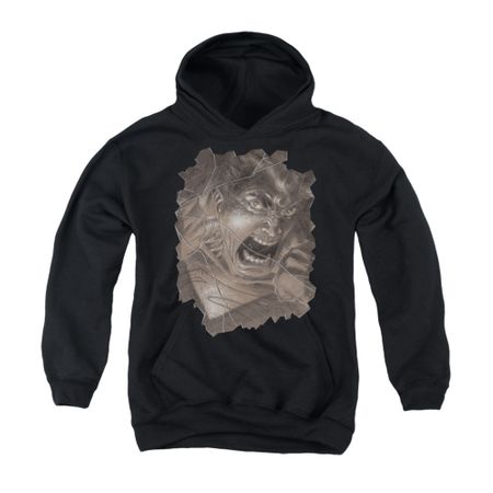 Superman Youth Hoodie Glass Black Kids Hoody