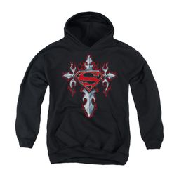 Superman Youth Hoodie Gothic Cross Black Kids Hoody