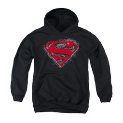 Superman Youth Hoodie Hardcore Noir Black Kids Hoody