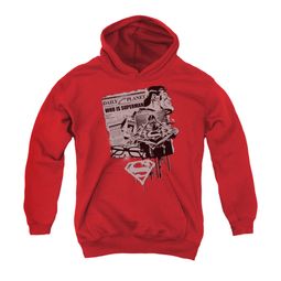 Superman Youth Hoodie Identity Red Kids Hoody