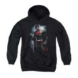 Superman Youth Hoodie Light Of The Sun Black Kids Hoody