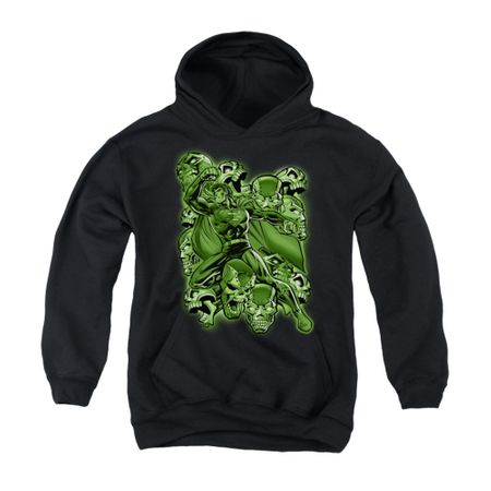 Superman Youth Hoodie Metallo Mayhem Black Kids Hoody