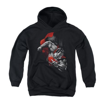 Superman Youth Hoodie My City Black Kids Hoody