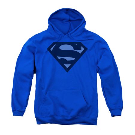 Superman Youth Hoodie Navy Shield Royal Blue Kids Hoody