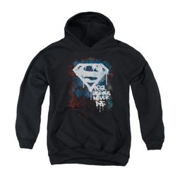 Superman Youth Hoodie Never Die Black Kids Hoody