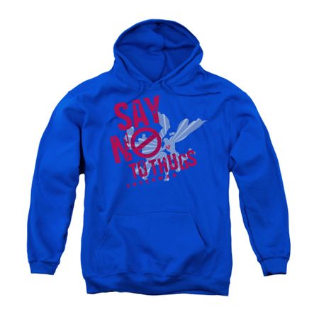 Superman Youth Hoodie No To Thugs Royal Blue Kids Hoody