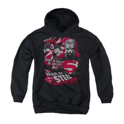 Superman Youth Hoodie Save Us All Black Kids Hoody