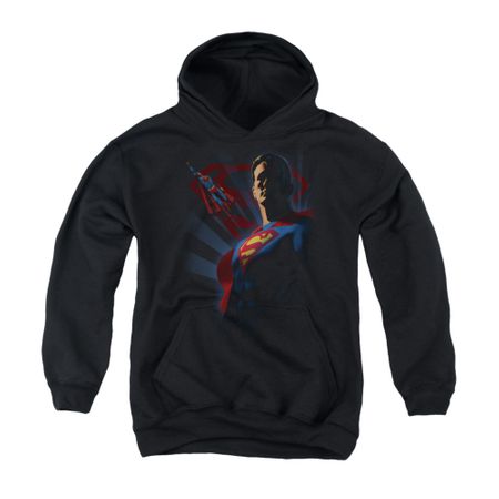 Superman Youth Hoodie Shadows Black Kids Hoody