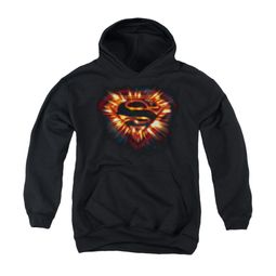 Superman Youth Hoodie Space Burst Shield Black Kids Hoody Superman Youth Hoodie Space Burst Shield Black Kids Hoody