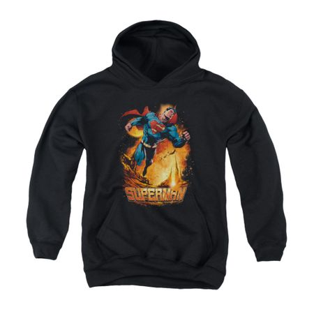 Superman Youth Hoodie Space Case Black Kids Hoody