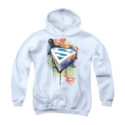 Superman Youth Hoodie Urban Shield White Kids Hoody