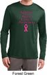 Support Breast Cancer Awareness Dry Wicking Long Sleeve