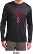 Support Breast Cancer Awareness Dry Wicking Long Sleeve