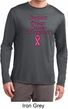 Support Breast Cancer Awareness Dry Wicking Long Sleeve