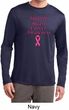 Support Breast Cancer Awareness Dry Wicking Long Sleeve
