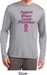 Support Breast Cancer Awareness Dry Wicking Long Sleeve