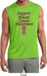 Support Breast Cancer Awareness Dry Wicking Sleeveless Shirt