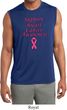 Support Breast Cancer Awareness Dry Wicking Sleeveless Shirt