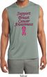 Support Breast Cancer Awareness Dry Wicking Sleeveless Shirt