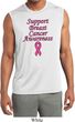 Support Breast Cancer Awareness Dry Wicking Sleeveless Shirt