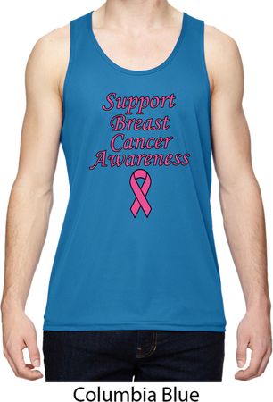 Support Breast Cancer Awareness Dry Wicking Tank Top