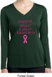 Support Breast Cancer Awareness Ladies Dry Wicking Long Sleeve