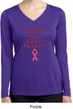 Support Breast Cancer Awareness Ladies Dry Wicking Long Sleeve