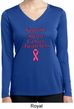 Support Breast Cancer Awareness Ladies Dry Wicking Long Sleeve