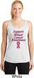 Support Breast Cancer Awareness Ladies Dry Wicking Racerback