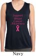 Support Breast Cancer Awareness Ladies Dry Wicking Sleeveless Shirt