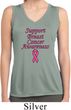 Support Breast Cancer Awareness Ladies Dry Wicking Sleeveless Shirt
