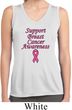 Support Breast Cancer Awareness Ladies Dry Wicking Sleeveless Shirt