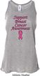 Support Breast Cancer Awareness Ladies Flowy Racerback