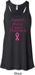 Support Breast Cancer Awareness Ladies Flowy Racerback