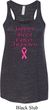 Support Breast Cancer Awareness Ladies Flowy Racerback
