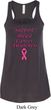 Support Breast Cancer Awareness Ladies Flowy Racerback