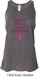 Support Breast Cancer Awareness Ladies Flowy Racerback