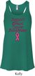 Support Breast Cancer Awareness Ladies Flowy Racerback