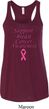 Support Breast Cancer Awareness Ladies Flowy Racerback