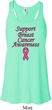 Support Breast Cancer Awareness Ladies Flowy Racerback