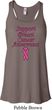 Support Breast Cancer Awareness Ladies Flowy Racerback