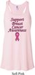 Support Breast Cancer Awareness Ladies Flowy Racerback