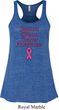 Support Breast Cancer Awareness Ladies Flowy Racerback